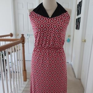 Leighton Convertible Geo Print Maxi Dress Sz Small
